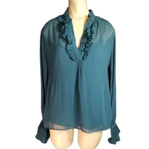 Worthington sheer blouse w/ undershirt